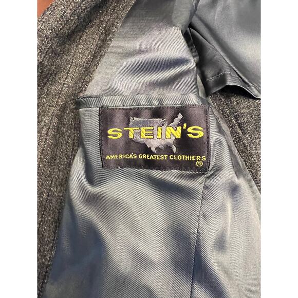 Vintage Stein’s Men’s Wool Pinstripe Tweed Blazer - Picture 3 of 3